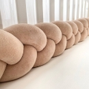 Set lenjerie Patut bebe din 6 piese, Ursulet crem (7)